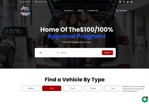 Rich Rides — project screenshot